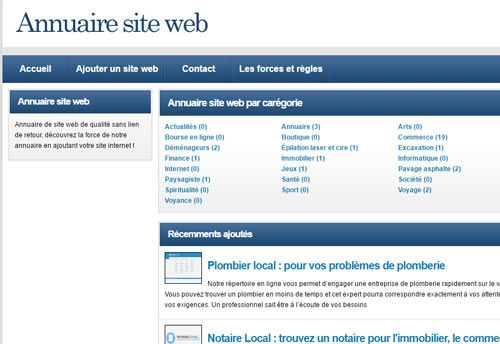 annuaire site web